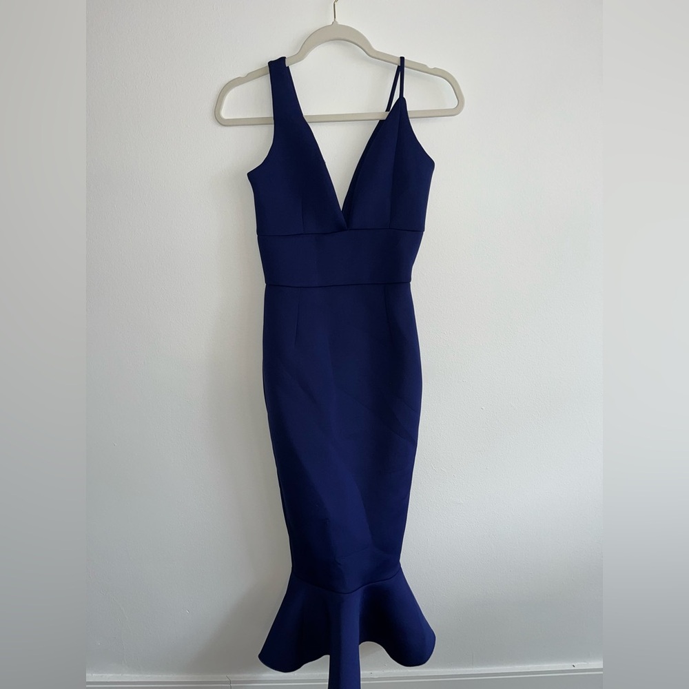 Missguided+ Deep Blue Midi Dress